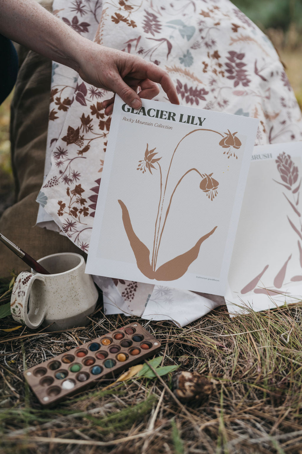 glacier lily art print