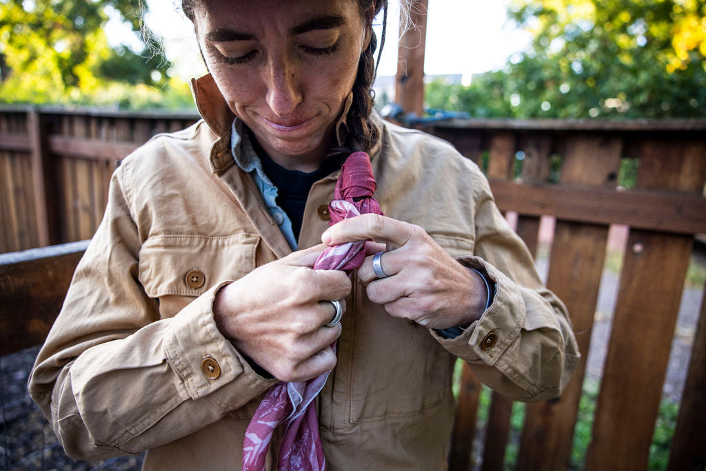 the mapp scarf (ready to ship): fireweed