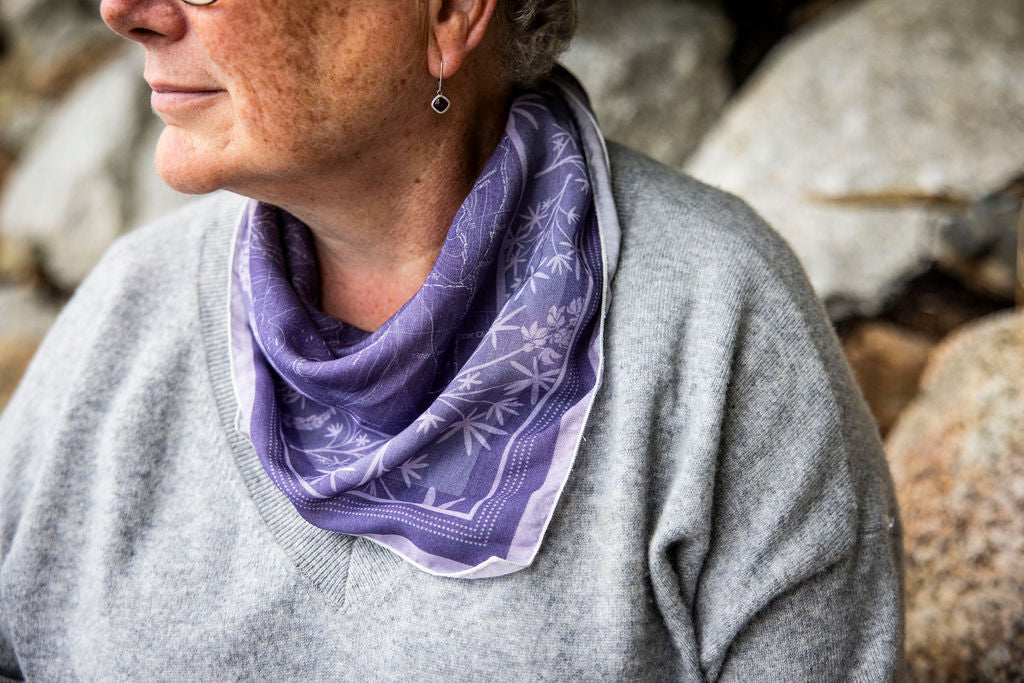 the mapp scarf (ready to ship): lupine