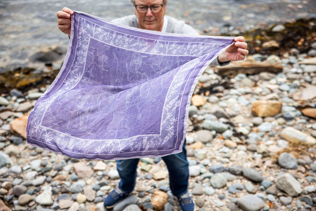 the mapp scarf (ready to ship): lupine