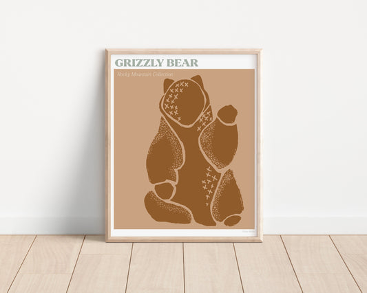 bear art print